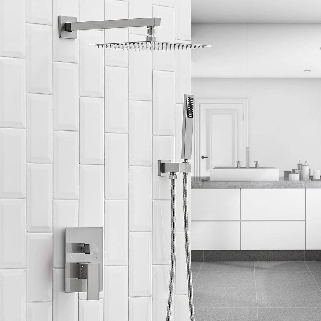 Rain Shower Faucet System Head Oil Rubbed Bronze with 10 Inch