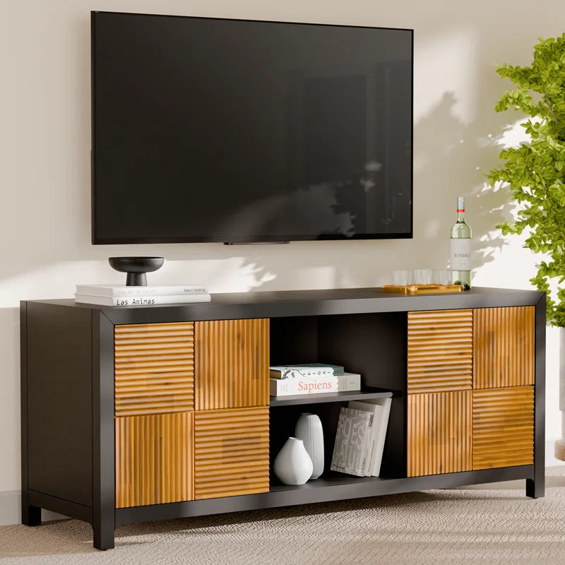Vivian Jade Solid Wood Fully Assembled TV Stand for Tvs up to 60"