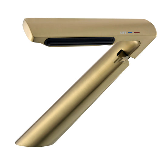 6.2"H Solid Brass Bathroom Waterfall Sink Faucet