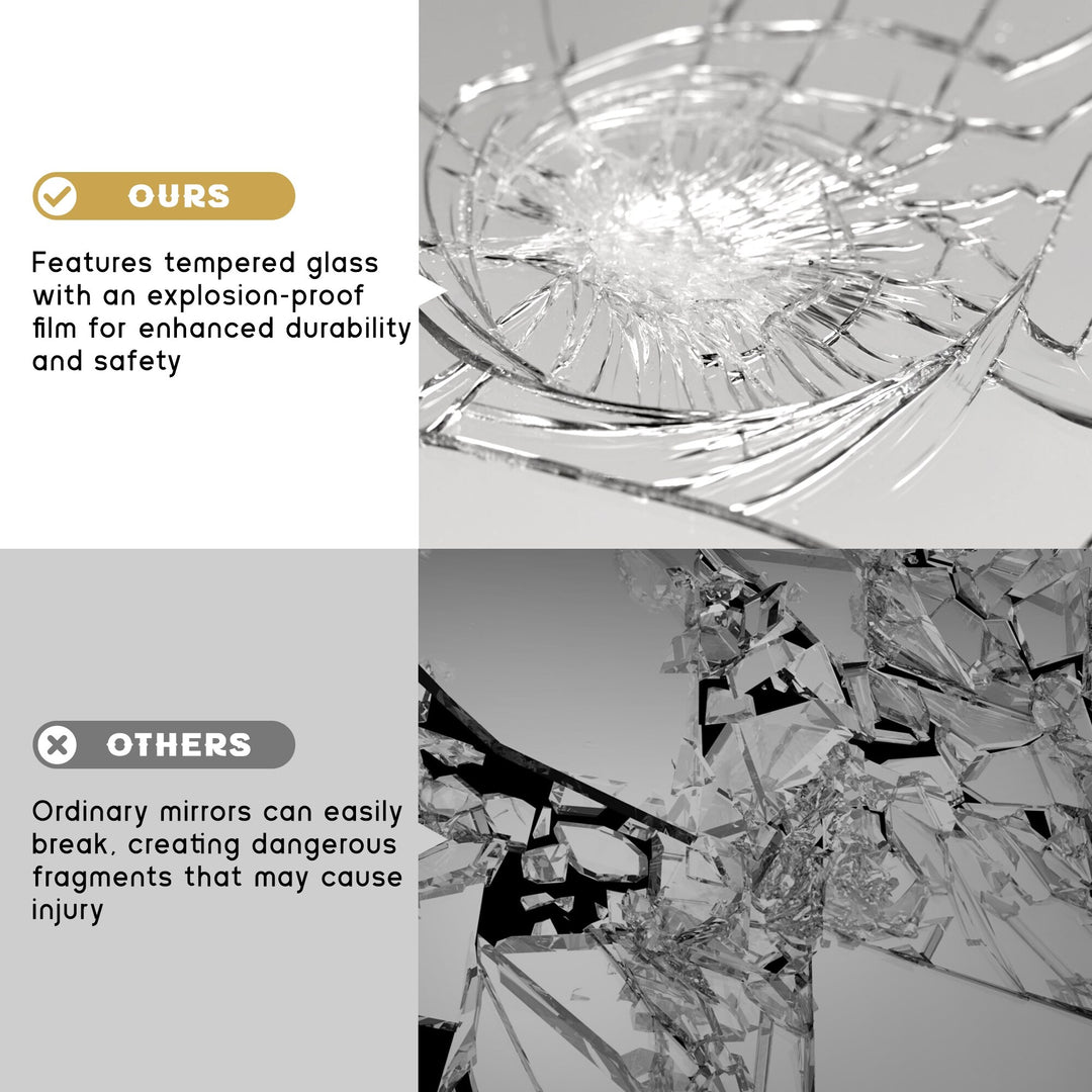 Aluminum Alloy Framed Wavy round Wall Mirror