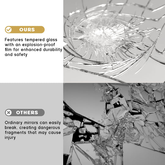 Aluminum Alloy Framed Wavy round Wall Mirror