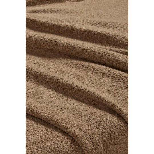 Waffle Weave Honeycomb Knit Soft Cotton Blanket