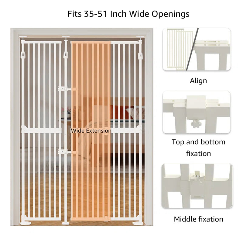 75" - 98'' High Extra Tall Cat Gate