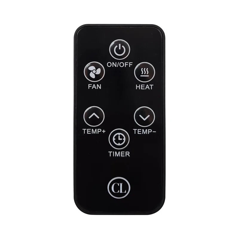 Infrared Portable Rolling Space Heater with Remote Control, Driftwood Grain Finish