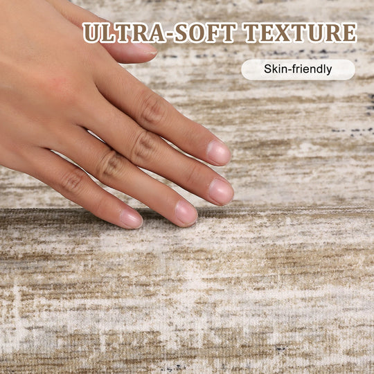 Washable Area Rugs for Living Room Modern Abstract Rug Non Slip Non Shedding Stain Resistant Carpet