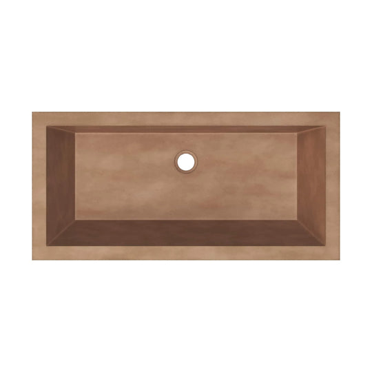 Arcata Nativestone Concrete Undermount Trough Bathroom Sink