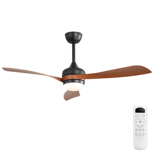 Sofucor 52/60 Inch Ceiling Fan with Integrated LED Light and Remote Control Quiet DC Motor