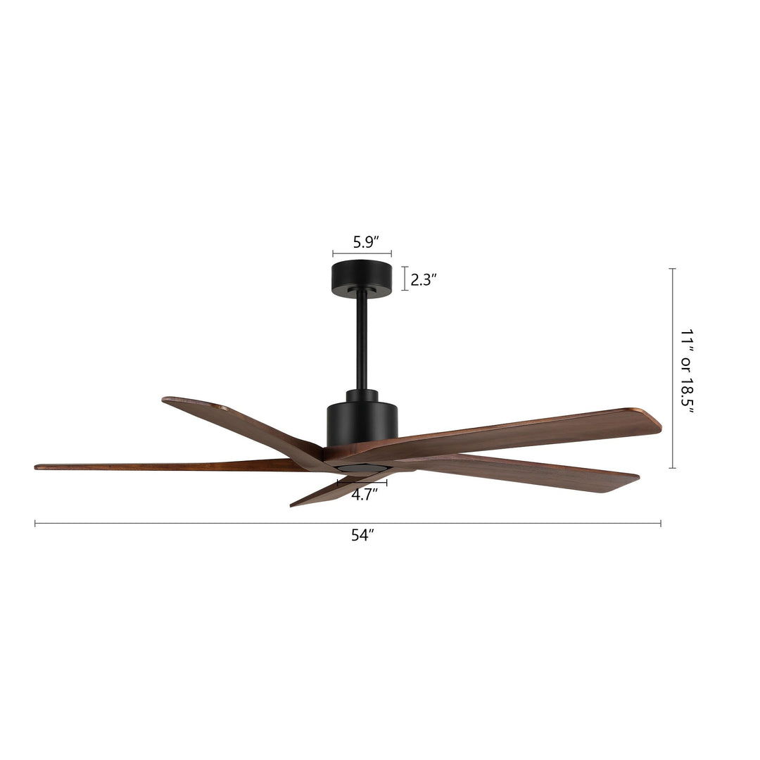 54 Inch DC Motor Indoor Ceiling Fan without Lights