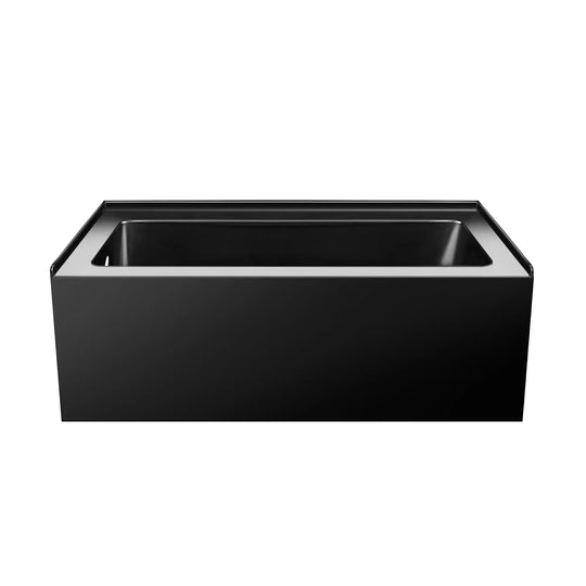 Acrylic-Fiberglass Soaking Bathtub, White. Alcove/Apron Front