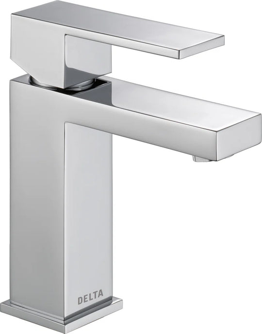Modern Single Hole Bathroom Faucet with Drain Assembly, Single Handle Bathroom Sink Faucet