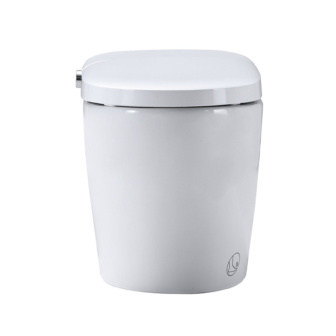 Smart Toilet Bidet Combo with Self-Cleaning Nozzle, Heated Seat, Night Light, Knob Control, Power Outage Flushing, Soft Close