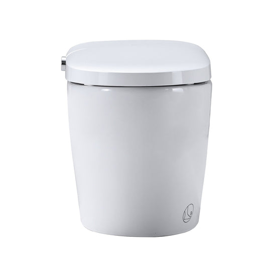 Smart Toilet Bidet Combo with Self-Cleaning Nozzle, Heated Seat, Night Light, Knob Control, Power Outage Flushing, Soft Close