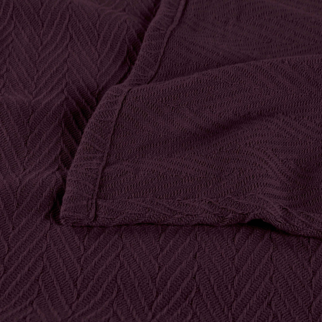 Metro Zig-Zag Chevron All-Season Bedding Cotton Blanket