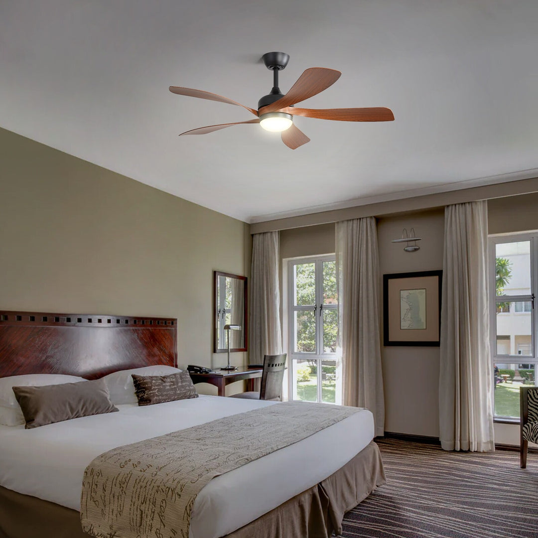 Sofucor 45/52 Inch Ceiling Fan with Remote & Lights Quiet DC Motor 5 Blade High CFM Modern Fan