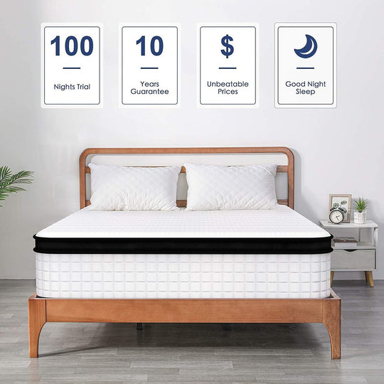 Comfort Support Innerspring Hybird Mattress in a Box, Multiple Sizes