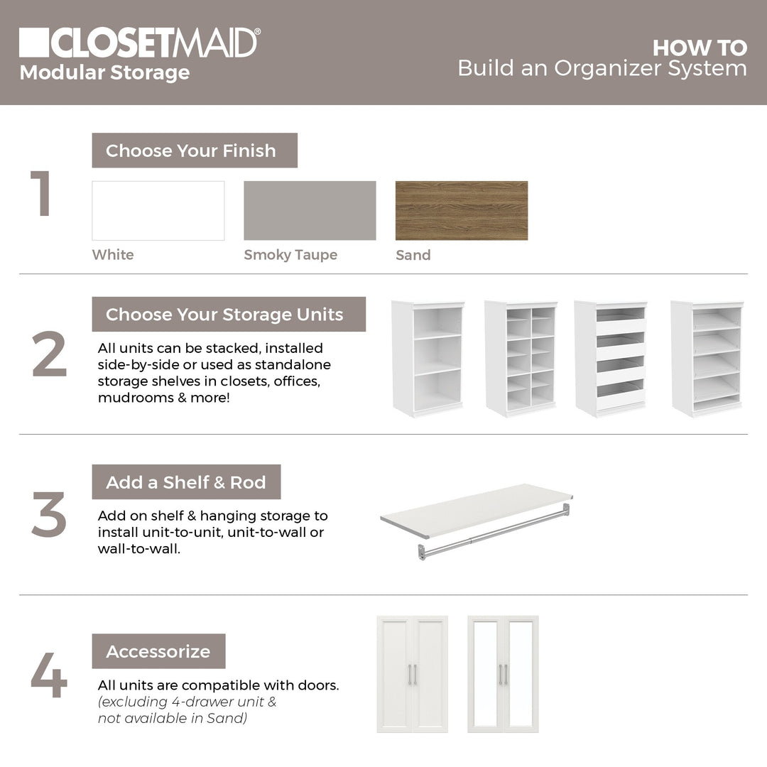 Modular Storage 4-Drawer Unit