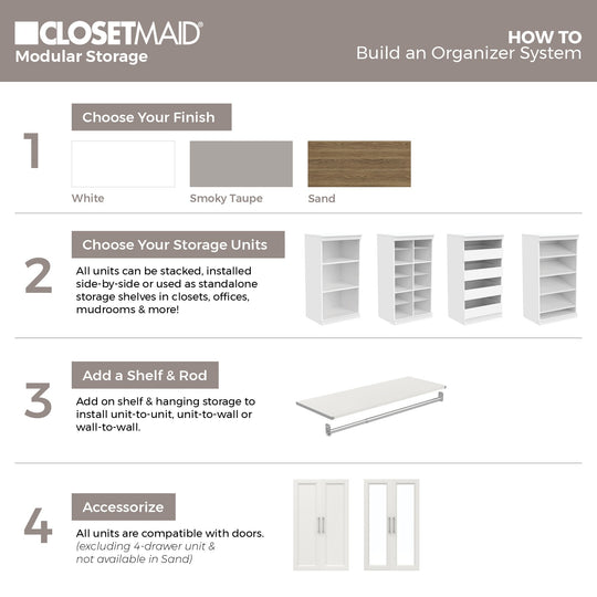 Modular Storage 4-Drawer Unit