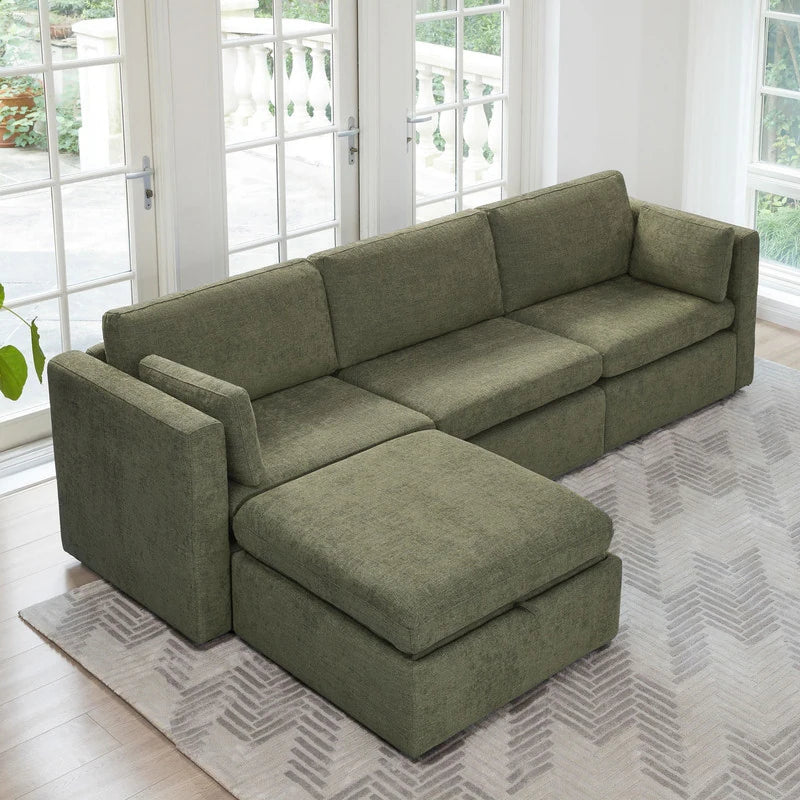 Mia Oversized Modular Sectional Fabric Sofa