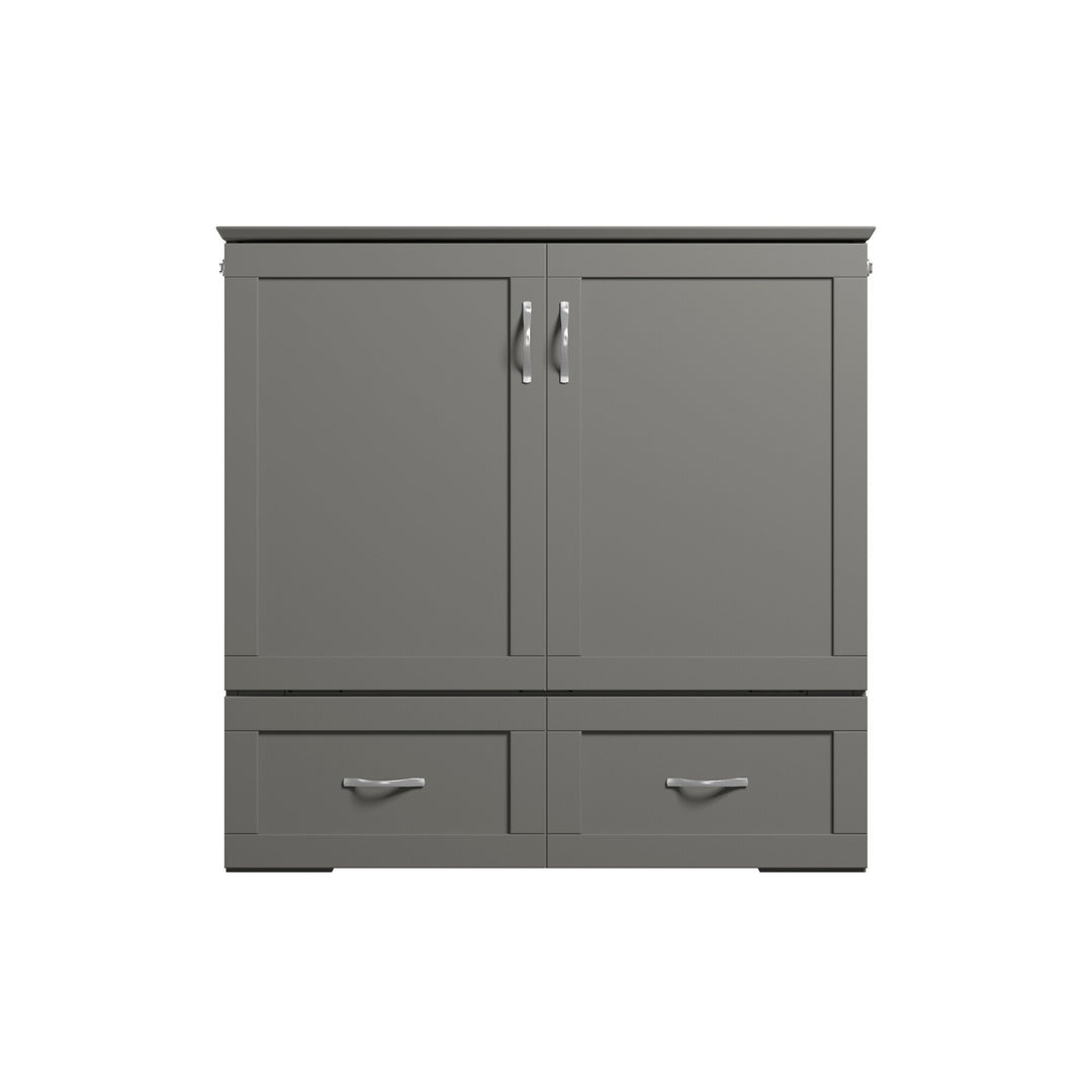 Hamilton Murphy Bed Chest with Mattress and Storage Drawer
