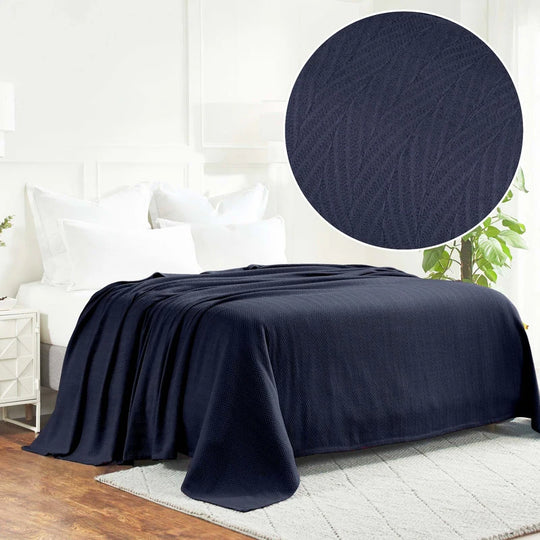 Metro Zig-Zag Chevron All-Season Bedding Cotton Blanket