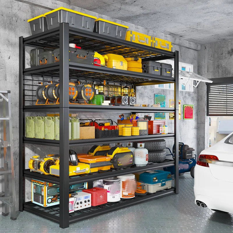 3500 LBS Heavy Duty Metal Storage Shelves, Steel Shelving Unit for Garage