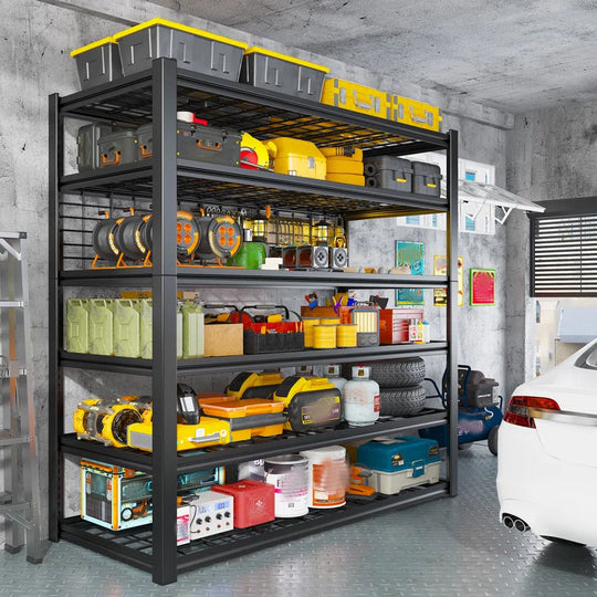 3500 LBS Heavy Duty Metal Storage Shelves, Steel Shelving Unit for Garage