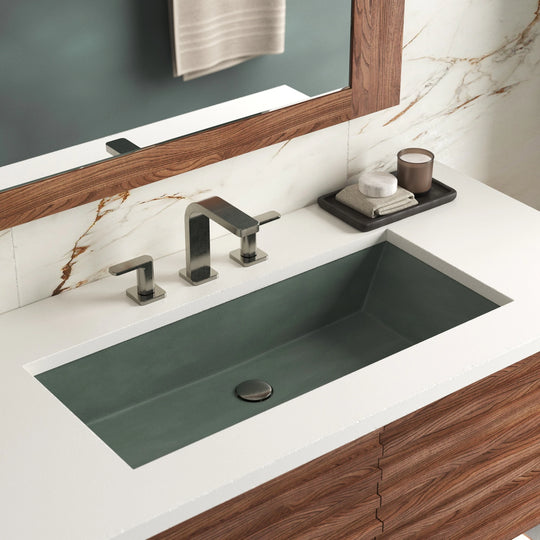 Arcata Nativestone Concrete Undermount Trough Bathroom Sink