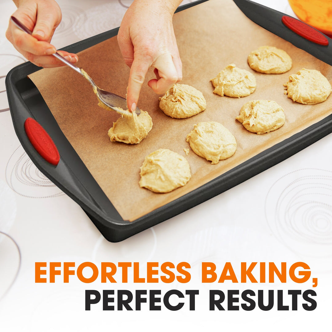 3-Piece Premium Nonstick Oven Baking Pan Set - Set of 3