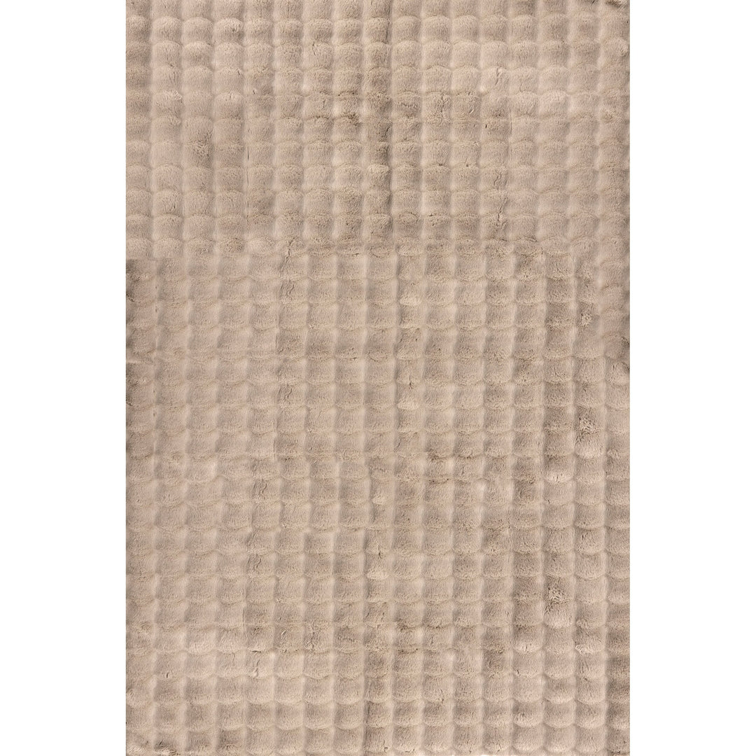 Jeni Solid Plush Machine Washable Area Rug