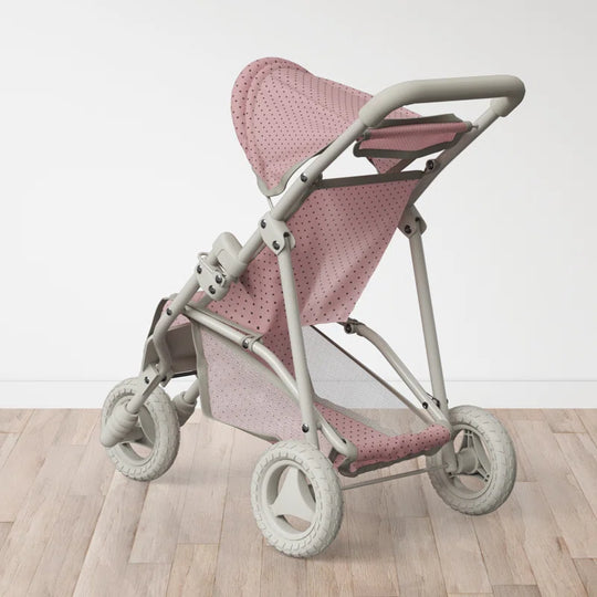 Olivia'S Little World Doll Jogging-Style Stroller, Pink/Cream/Gray