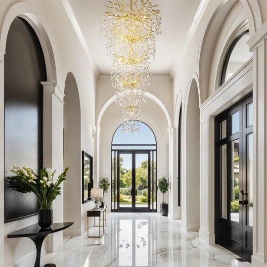 Crystal Dimmable LED Tiered Chandelier - 118In