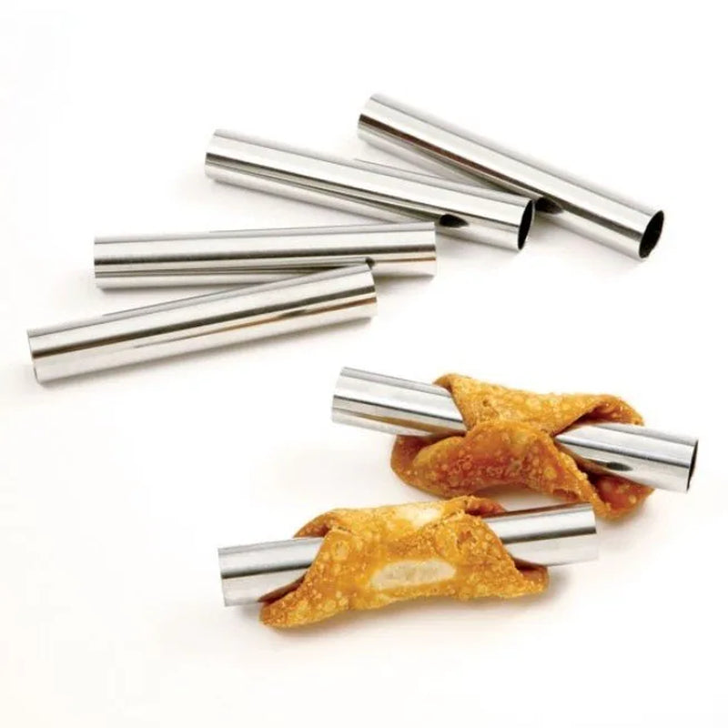 6Pc Mini Cannoli Pastry Stainless Steel Baking Forms Set