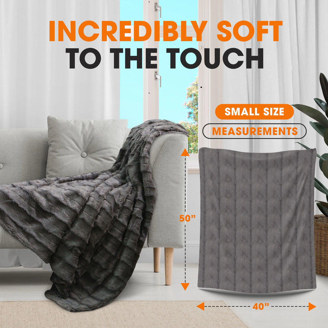 40 X 50 Ultra Soft Faux Fur Throw Blanket
