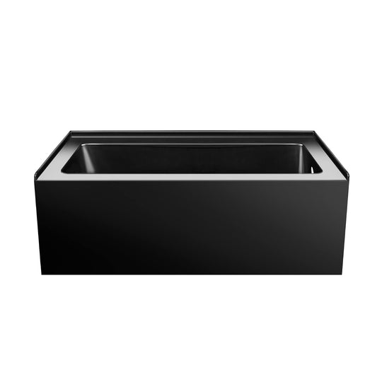 Acrylic-Fiberglass Soaking Bathtub, White. Alcove/Apron Front
