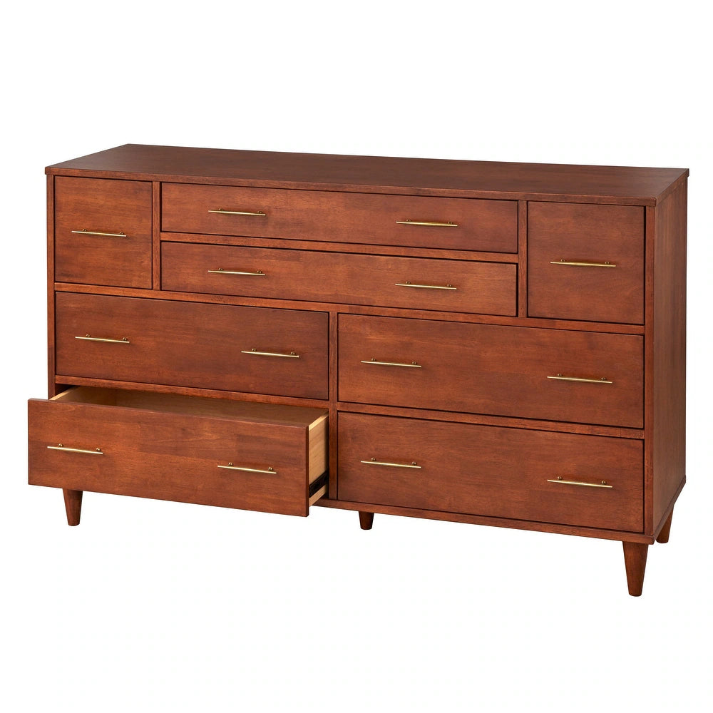 Ana 8-Drawer Mid-Century Modern Dresser