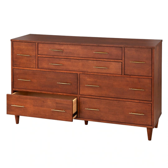 Ana 8-Drawer Mid-Century Modern Dresser
