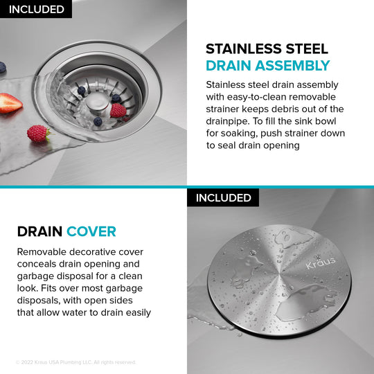 Kore Workstation Drop-In Stainless Steel Kitchen Sink