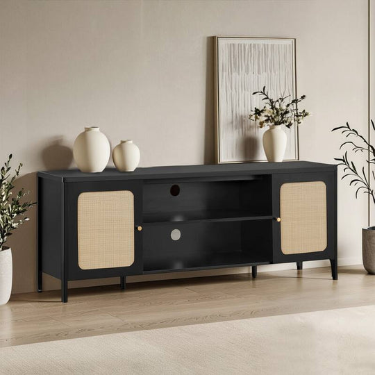 62" Bohemian TV Stand Modern Media Console Entertainment Center