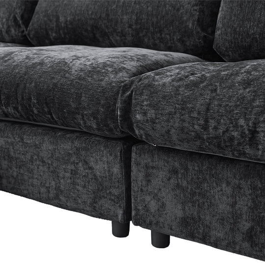 Modern Cloud Sectional Couches for Living Room Set, Chenille U-Shaped Sofa Couch