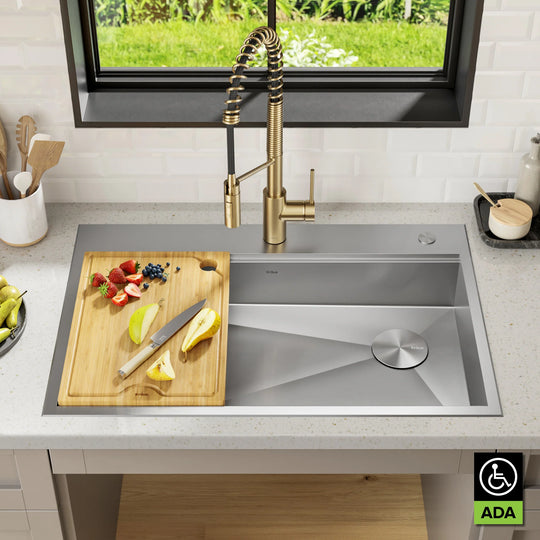 Kore Workstation Drop-In Stainless Steel Kitchen Sink