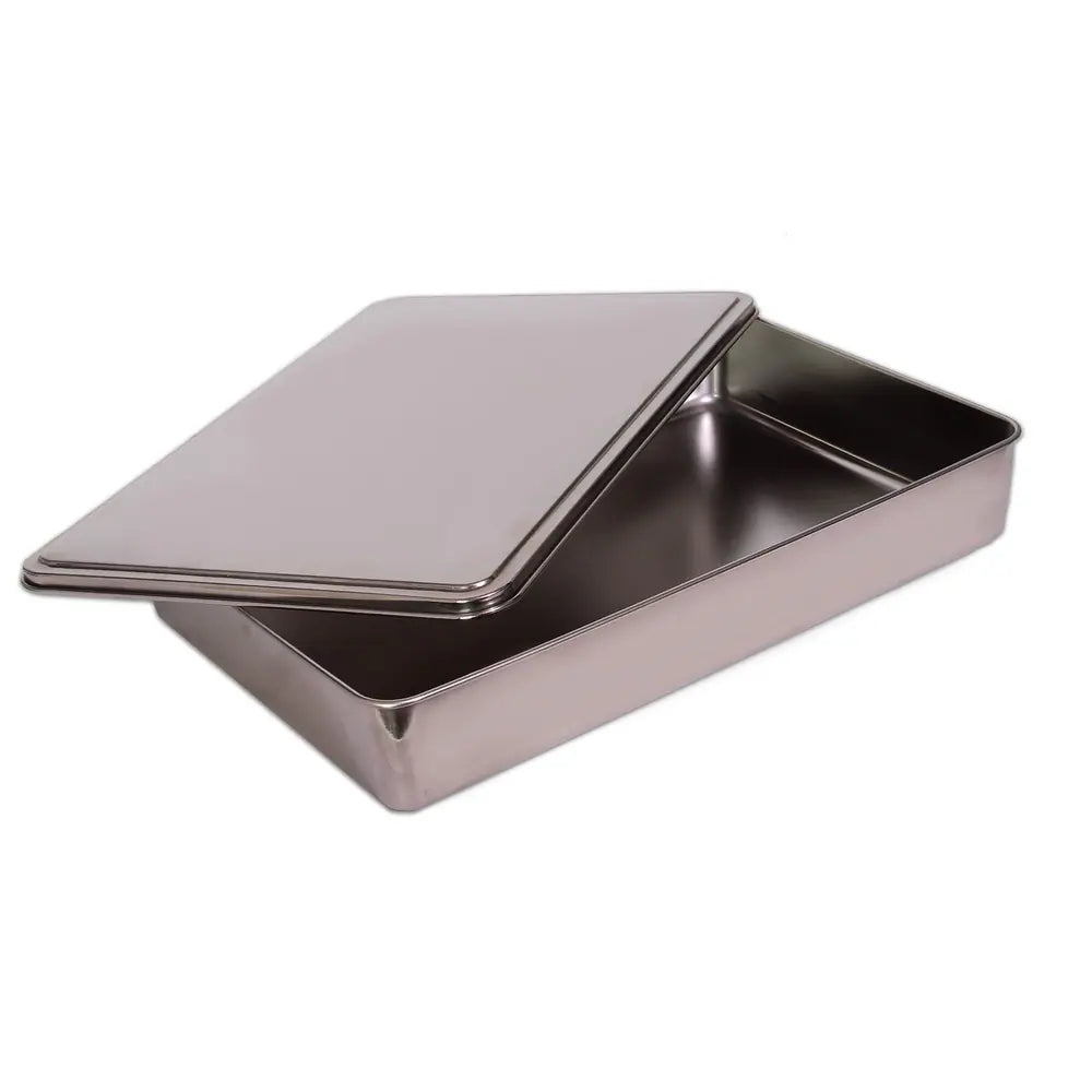 YBM Home Stainless Steel Covered Cake Pan - Silver