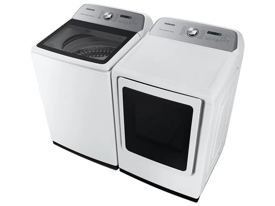 5.2 Cu. Ft. Large Capacity Top Load Smart Washer and 7.4 Cu. Ft. Smart Electric Dryer with Steam Sanitize+