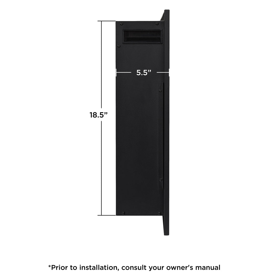 65" Wall Mounted/Recessed Electric Fireplace Insert by