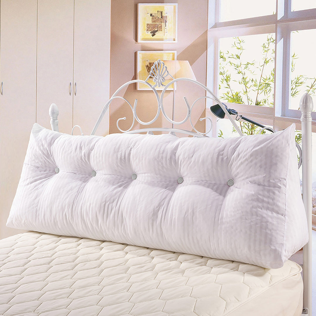 Bed Rest Wedge Reading Pillow Headboard Back Support Cushion
