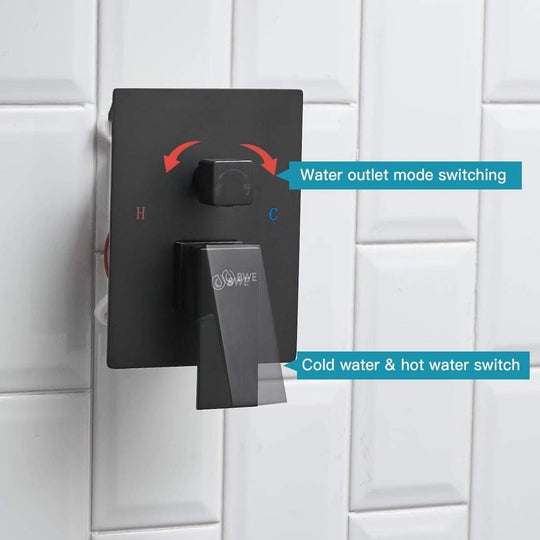 Rain Shower Faucet System Head Oil Rubbed Bronze with 10 Inch
