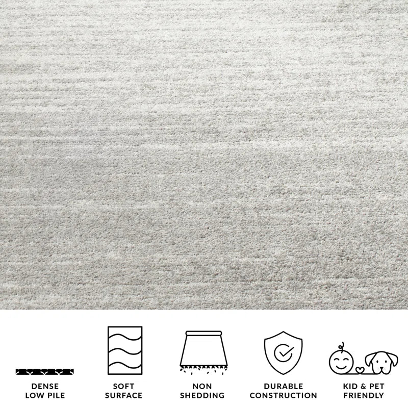 Bethlyn Gray/Light Gray Area Rug
