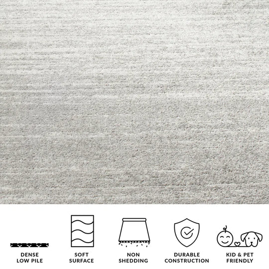 Bethlyn Gray/Light Gray Area Rug