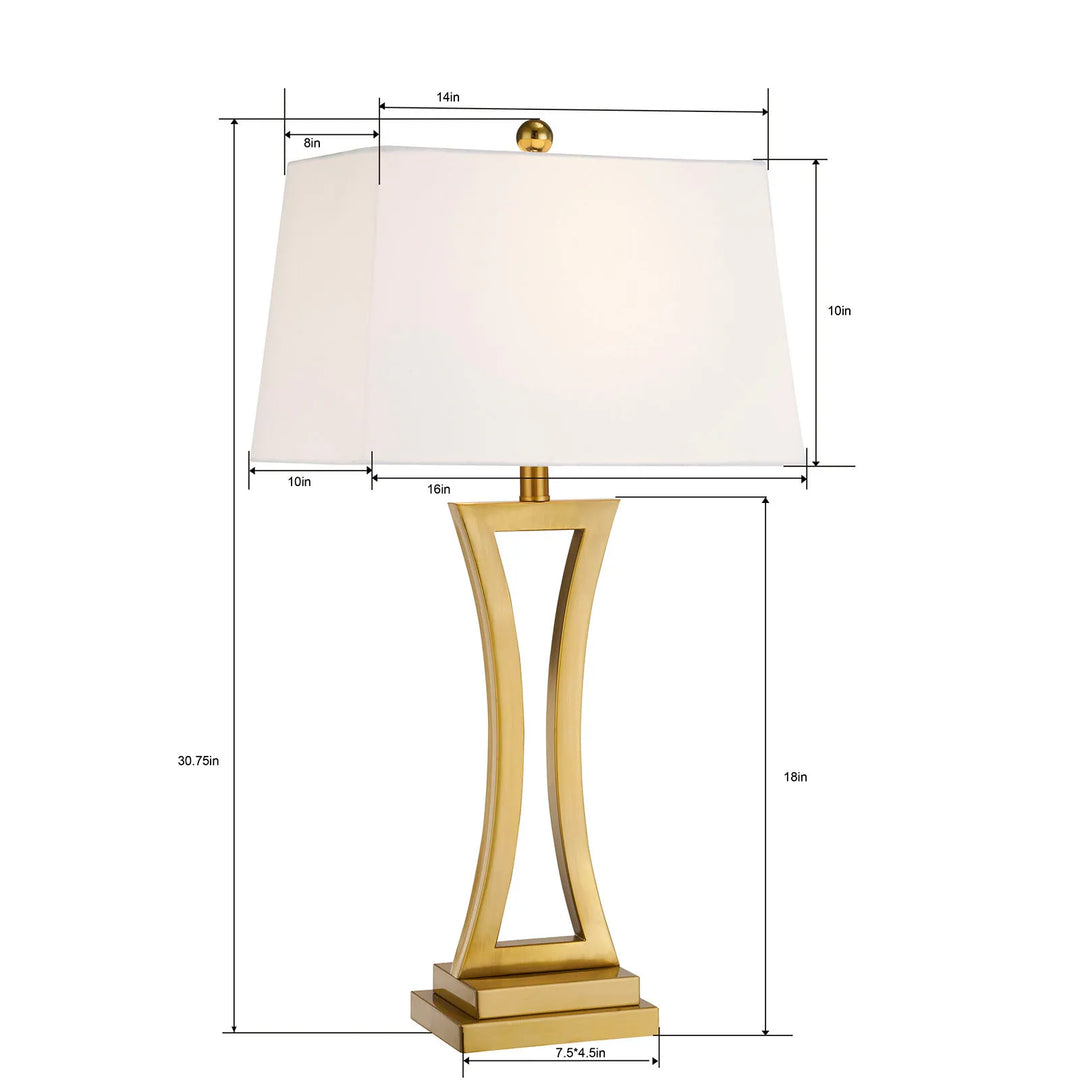 30.75" Bedside Table Lamp Set (Set of 2)