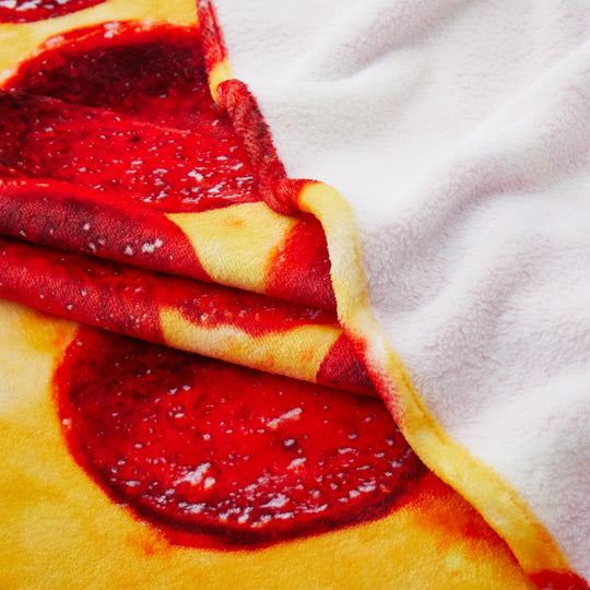 Kids' and Adult Halloween Food Throw Blanket, Microfiber Funny Food Blanket for Home or Dorm Decor