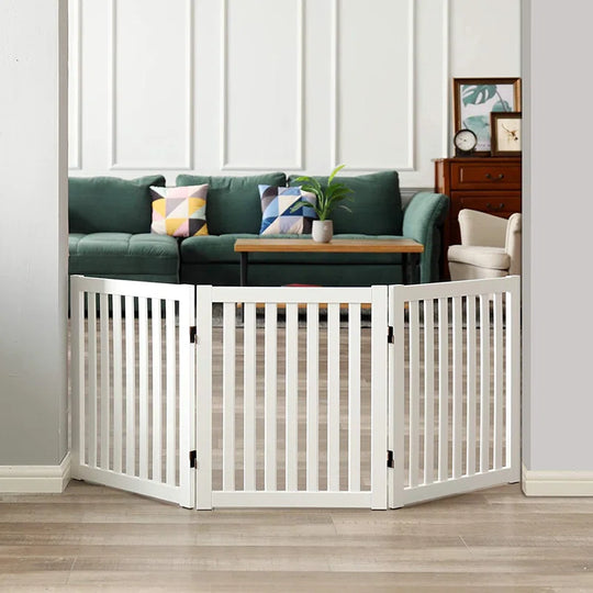 Remi Wood Free Standing Pet Gate
